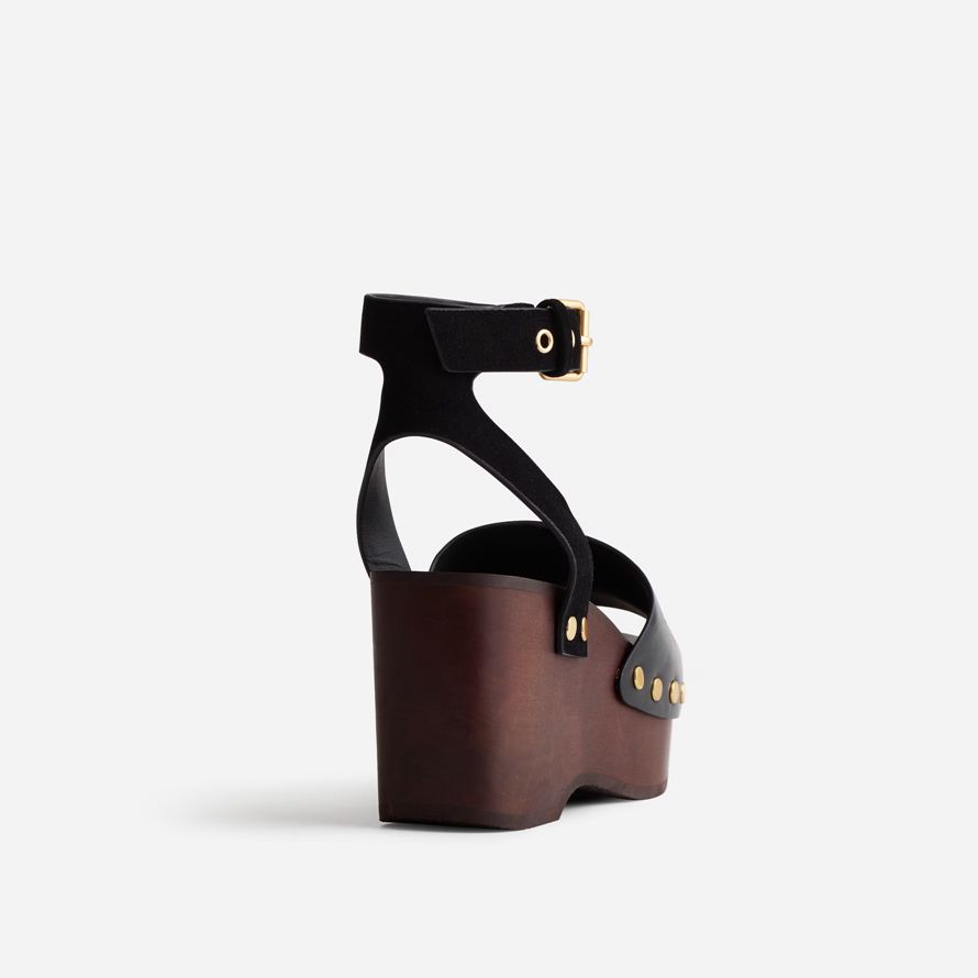 black madewell the anouk platform clog womens sandals