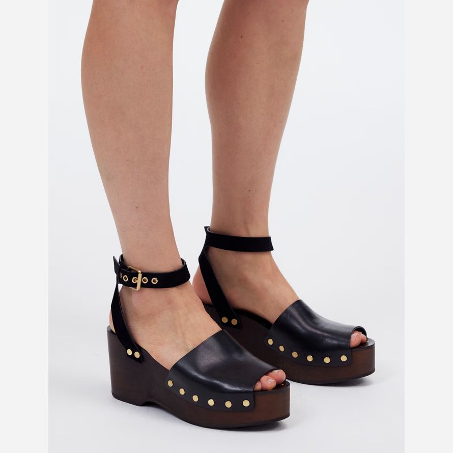 black madewell the anouk platform clog womens sandals