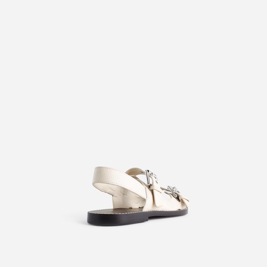 womens madewell the maude double strap slingback sandals white