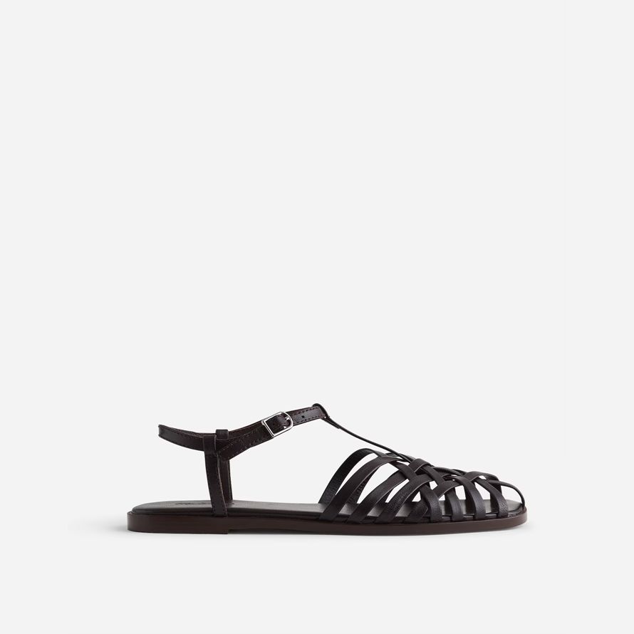 chocolate womens madewell the milano fisherman sandals