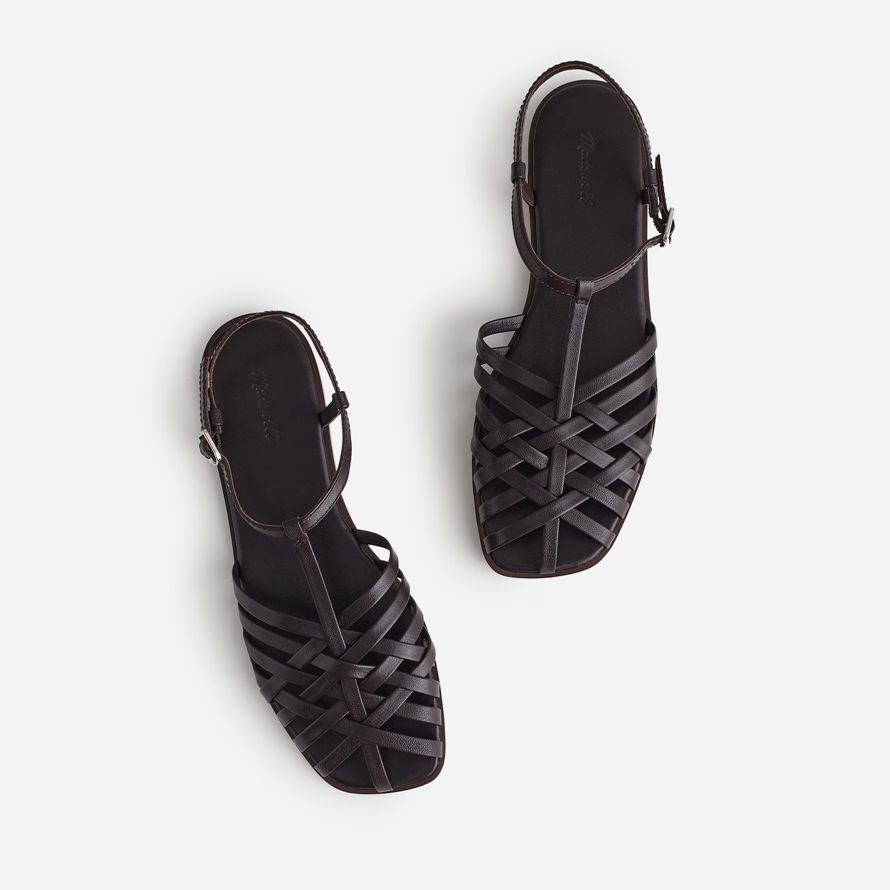 chocolate womens madewell the milano fisherman sandals