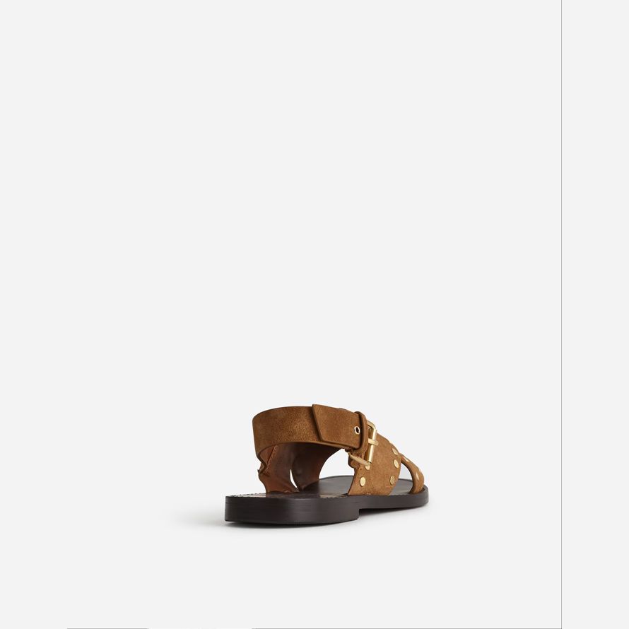 brown madewell the tuley crossover womens sandals