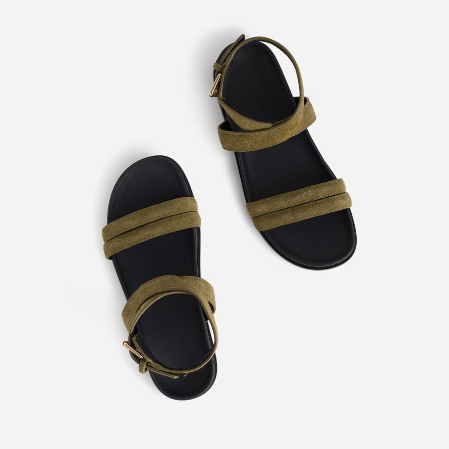 womens madewell the caro ankle-wrap sandals olive