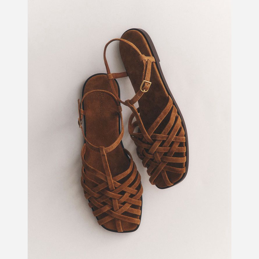 madewell the milano fisherman womens sandals brown