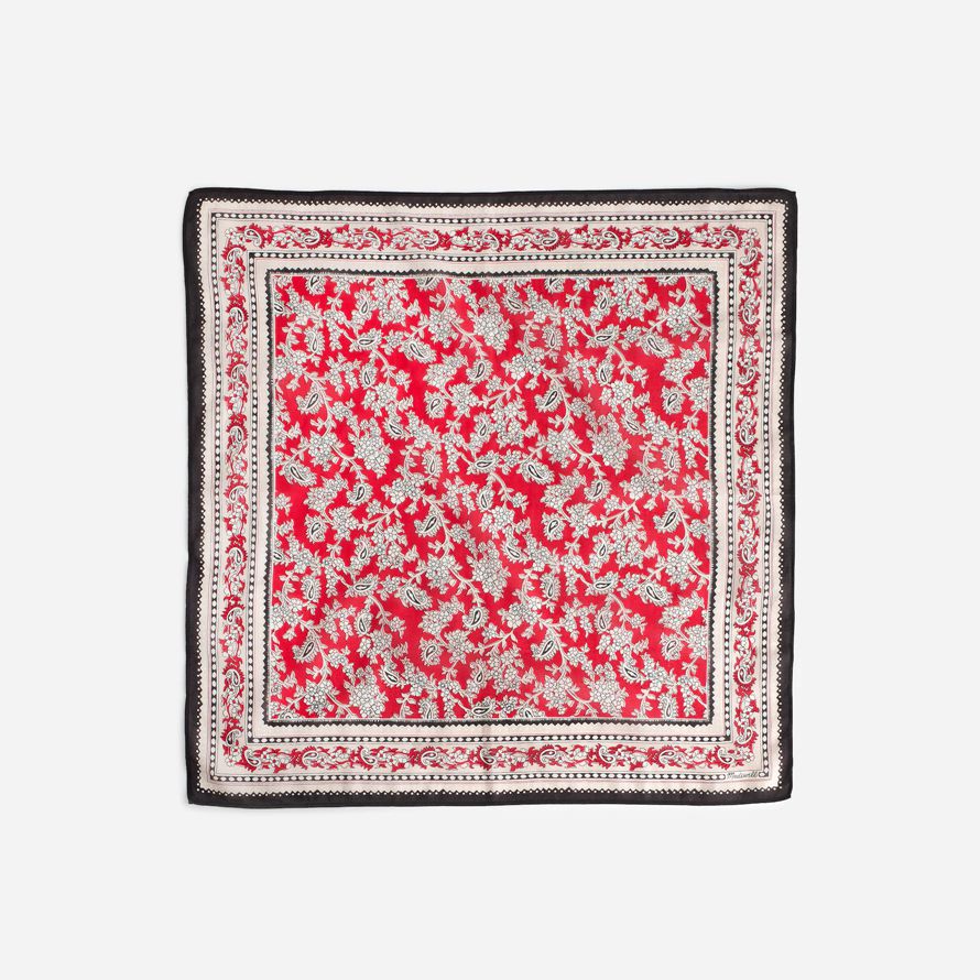 red grey madewell organic cotton womens scarf
