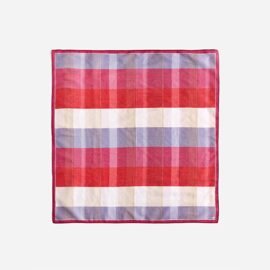 madewell organic cotton womens scarf red multicolor