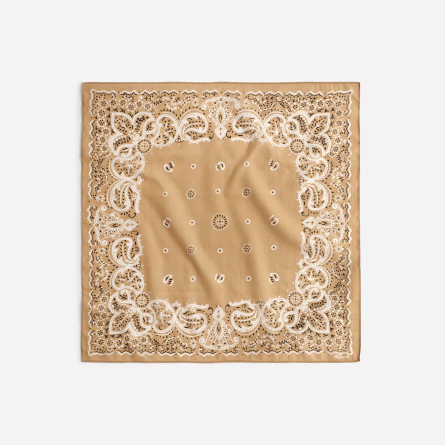 khaki brown womens madewell organic cotton scarf