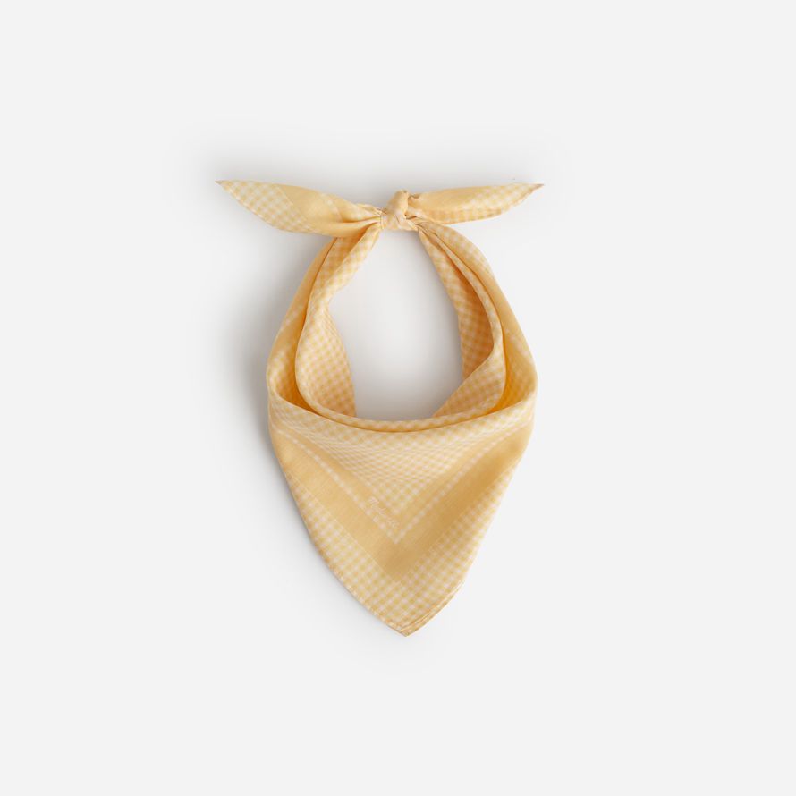 madewell organic cotton womens scarf light yellow