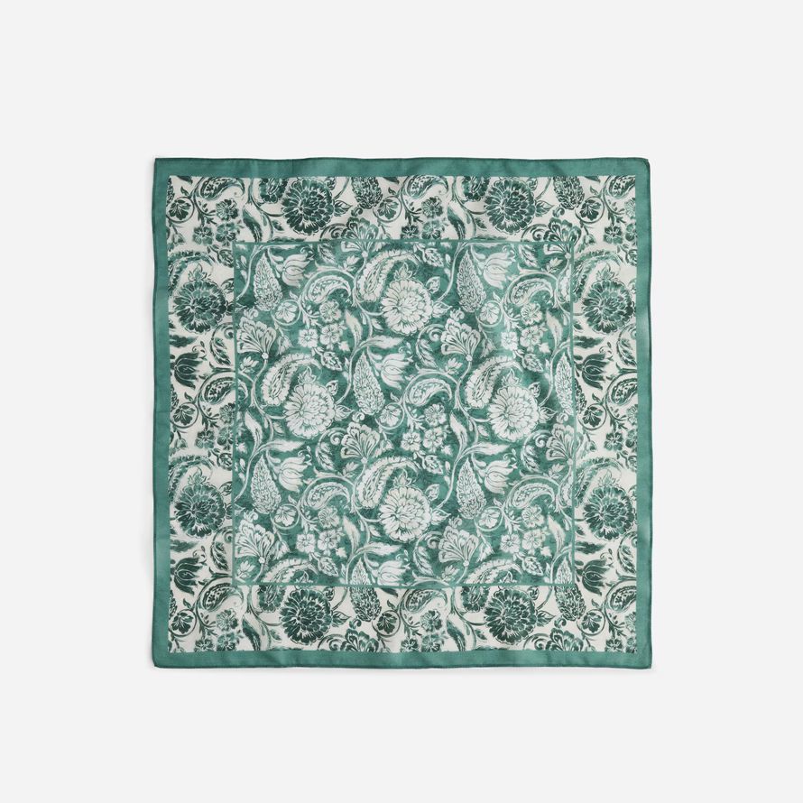 green white womens madewell organic cotton scarf