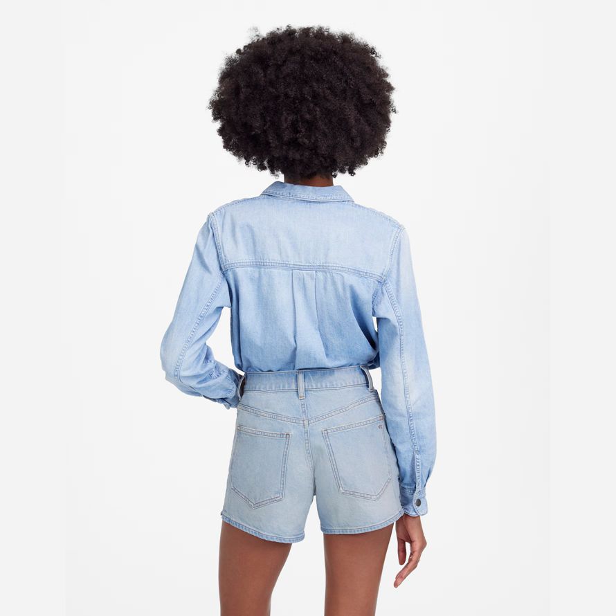 madewell the perfect vintage womens shorts blue