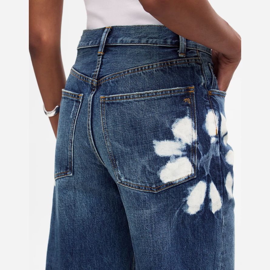 blue madewell the essex long baggy womens shorts