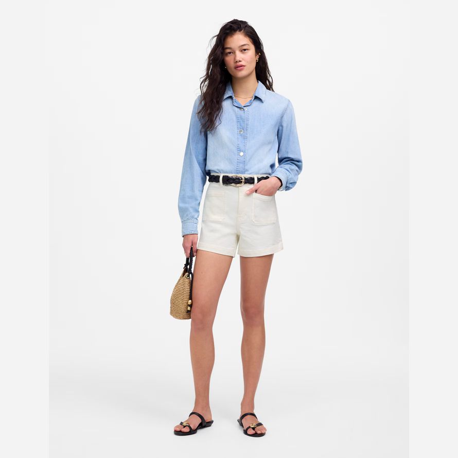 white madewell the denim emmett womens shorts