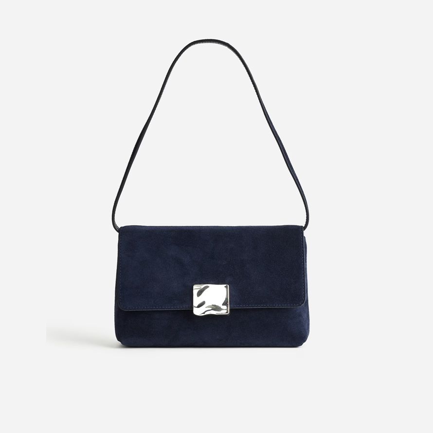 madewell x agmes lennox womens shoulder bag navy