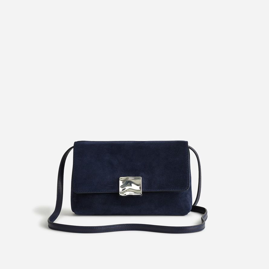 madewell x agmes lennox womens shoulder bag navy