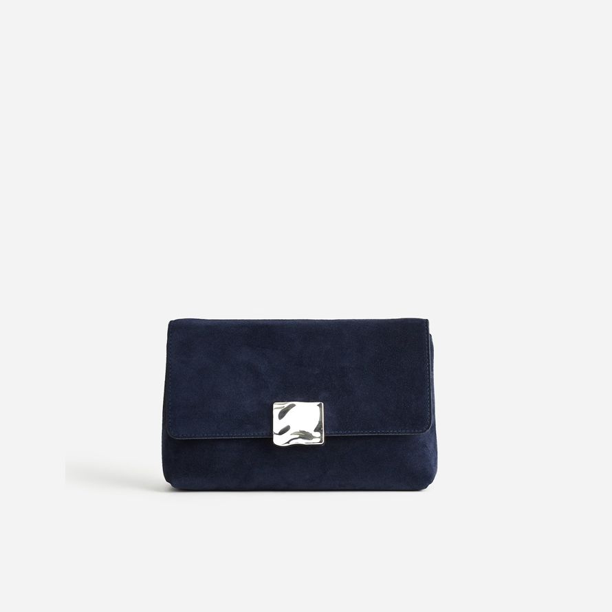 madewell x agmes lennox womens shoulder bag navy