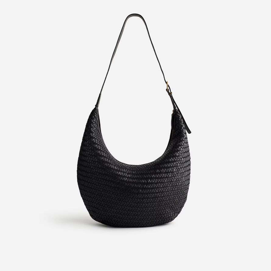 black madewell the essential curve womens shoulder bag