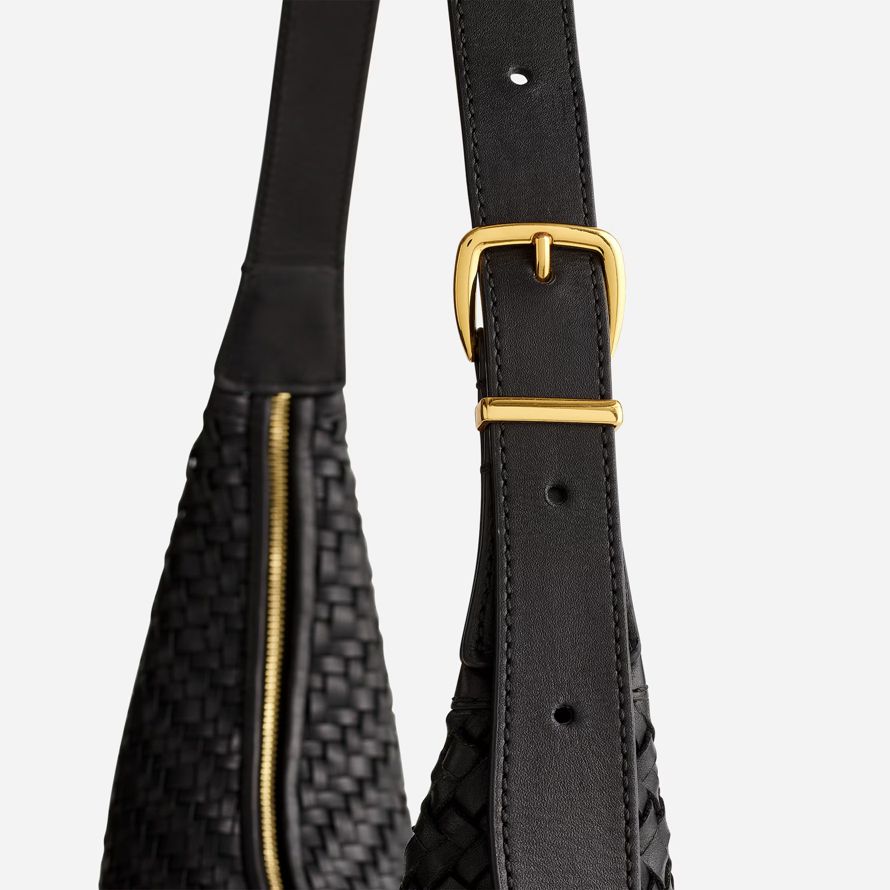 black madewell the essential curve womens shoulder bag