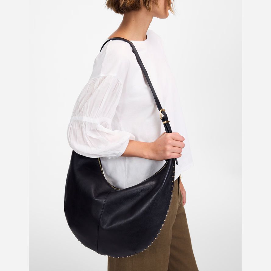 black madewell the essential curve womens shoulder bag