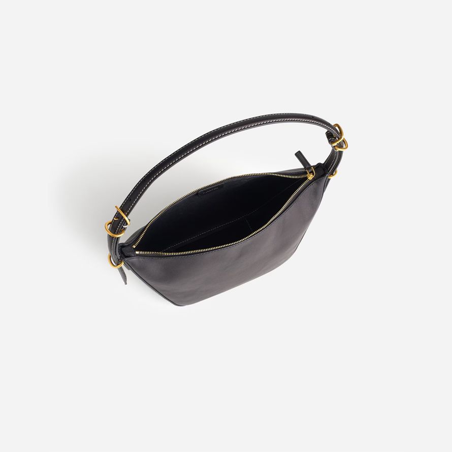 black womens madewell the keeper shoulder bag