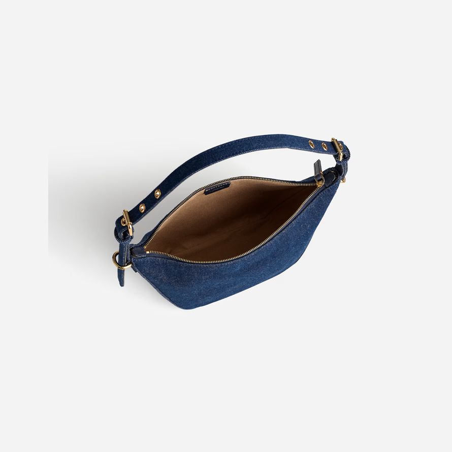dark blue madewell the keeper womens shoulder bag
