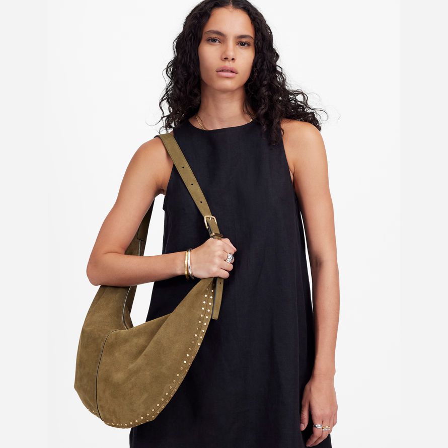 olive womens madewell the essential curve shoulder bag