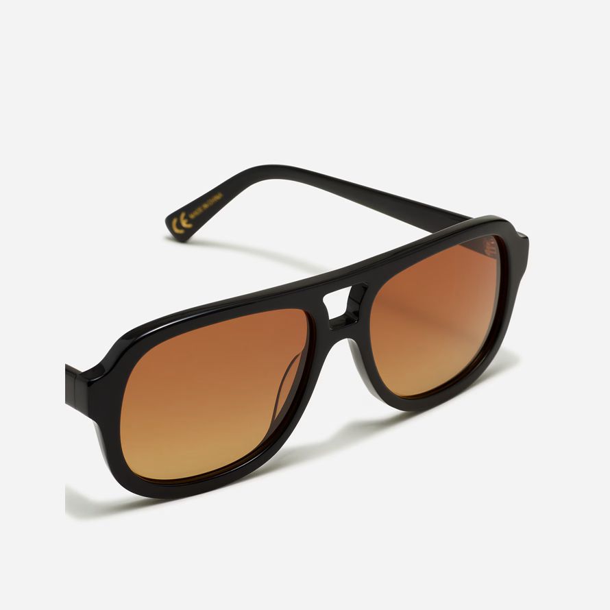 madewell logaan aviator womens sunglasses black