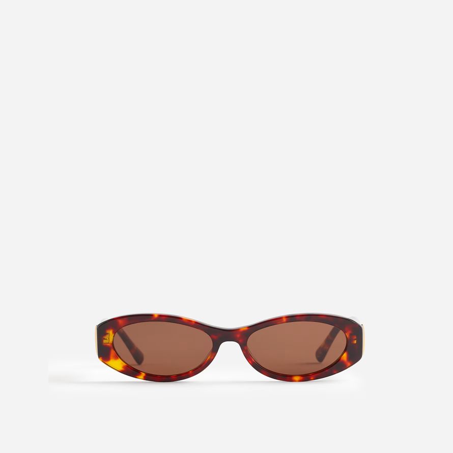brown madewell skinny oval womens sunglasses
