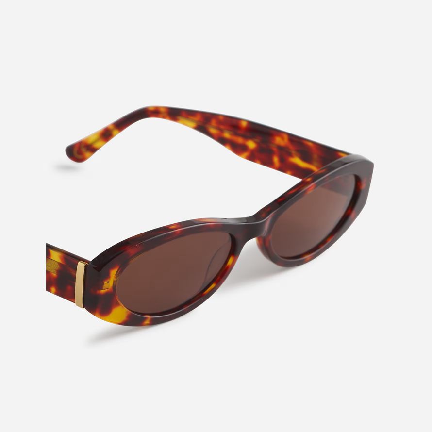 brown madewell skinny oval womens sunglasses