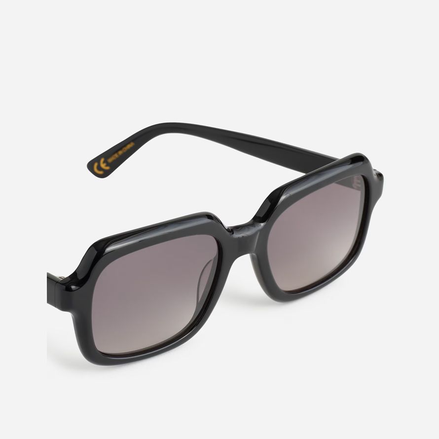 womens madewell oversized square sunglasses black