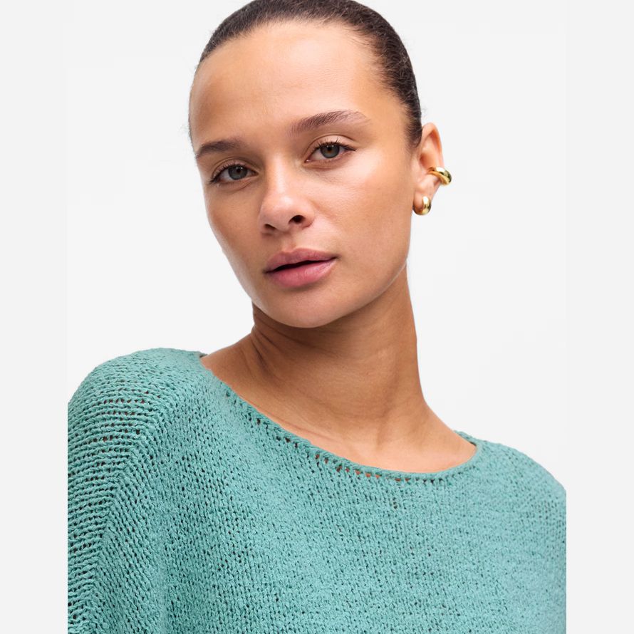 madewell boatneck pullover womens sweater turquoise