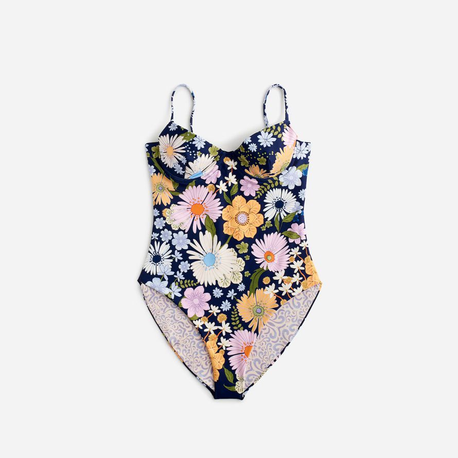 womens madewell agua bendita petra one-piece swimsuit multicolor