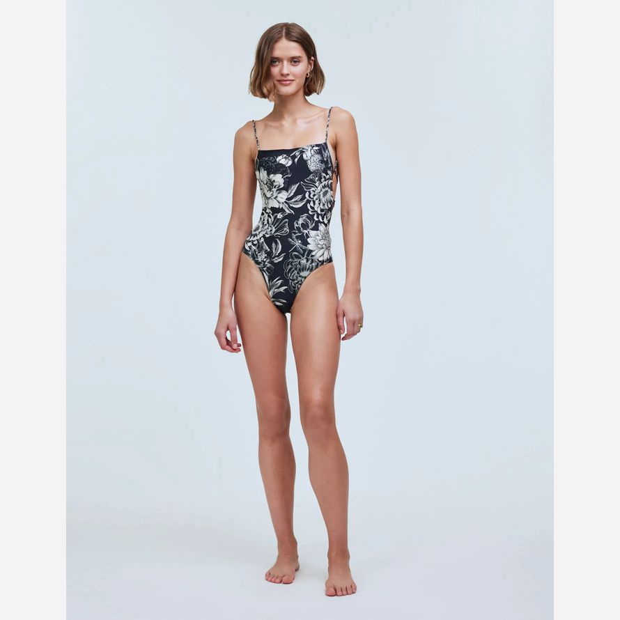 multicolor madewell agua bendita kali one-piece womens swimsuit