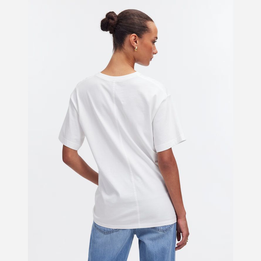 white womens madewell cotton relaxed oversized t-shirts
