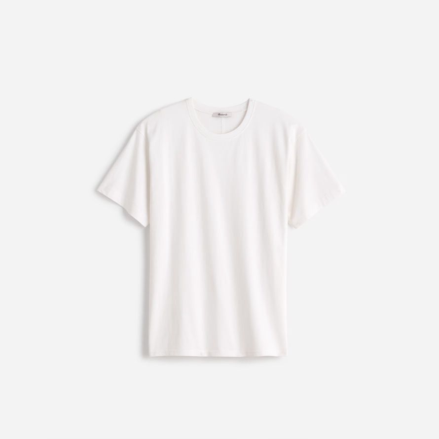 white womens madewell cotton relaxed oversized t-shirts
