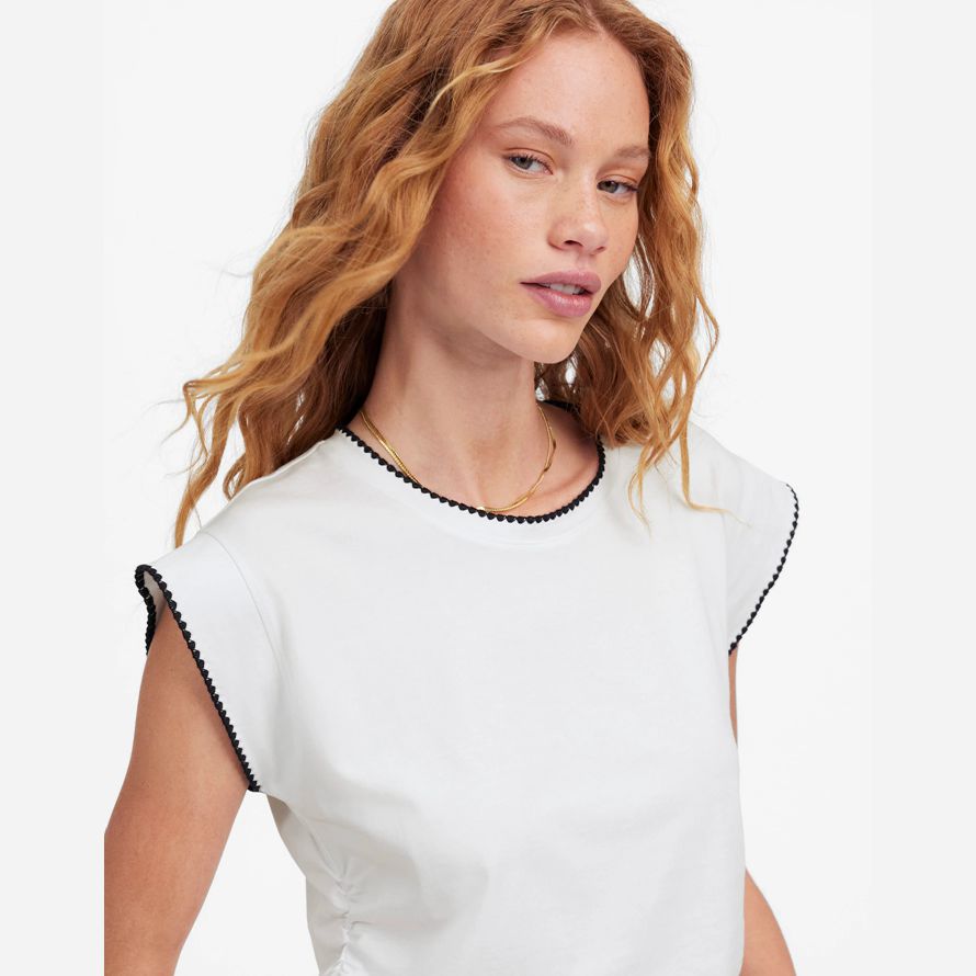 white madewell side-cinch muscle womens t-shirts