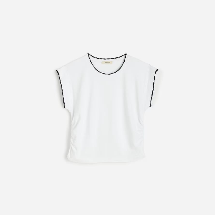 white madewell side-cinch muscle womens t-shirts