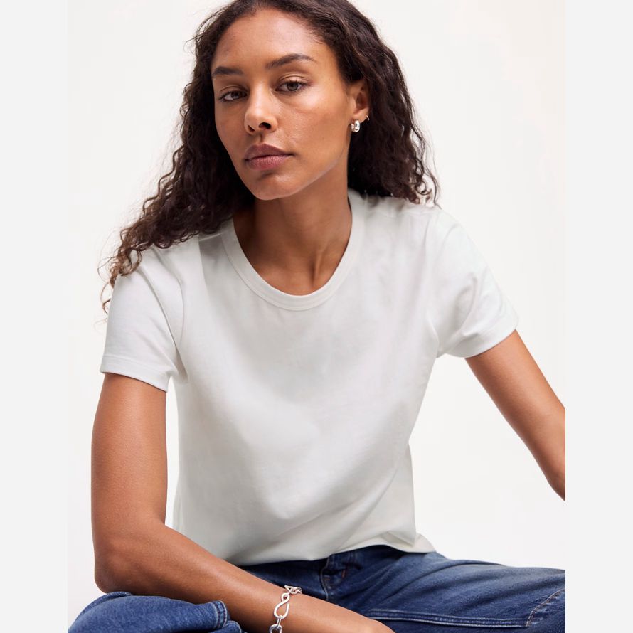 white womens madewell cotton perfect crewneck t-shirts