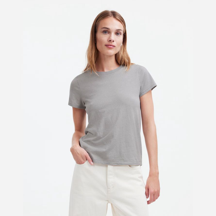 grey womens madewell northside vintage t-shirts