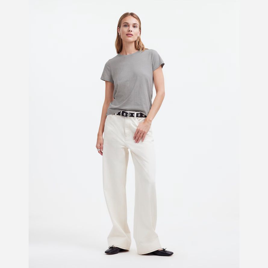 grey womens madewell northside vintage t-shirts