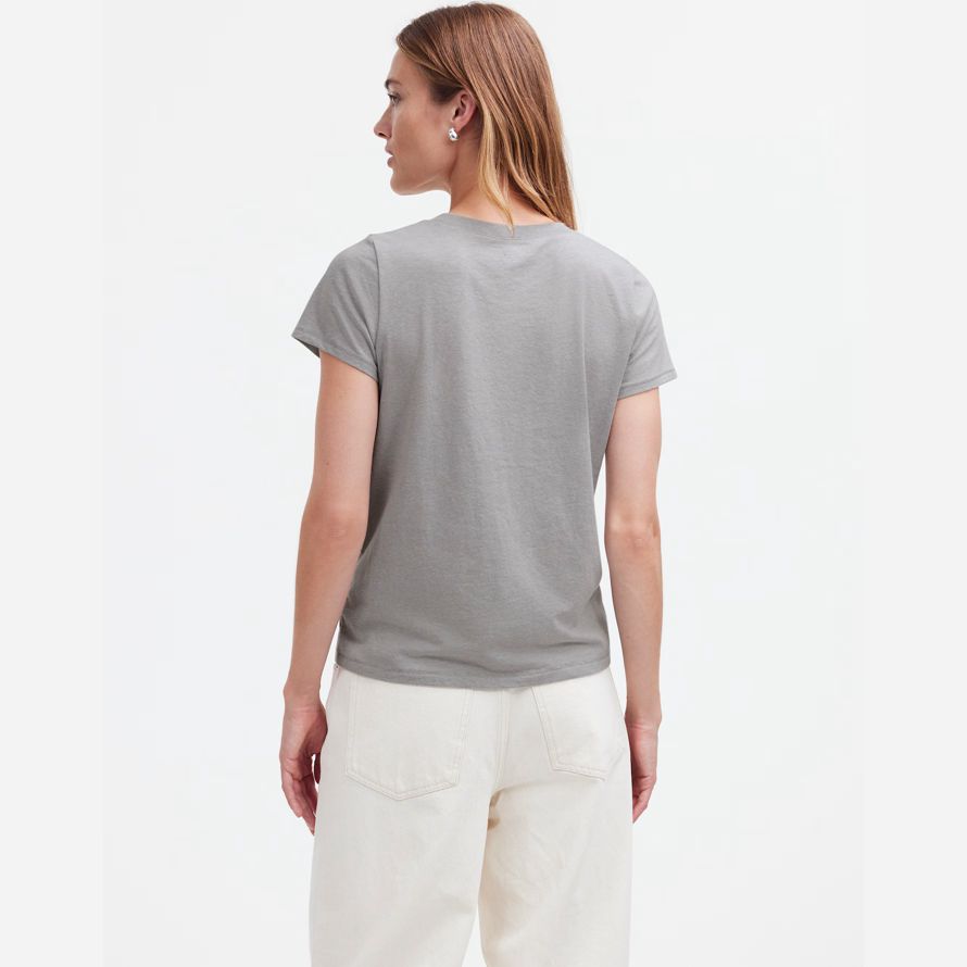 grey womens madewell northside vintage t-shirts