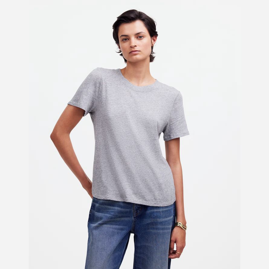 grey madewell premium standard 01. the shrunken womens t-shirts