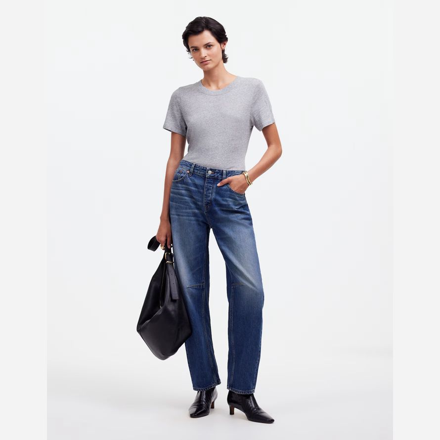 grey madewell premium standard 01. the shrunken womens t-shirts