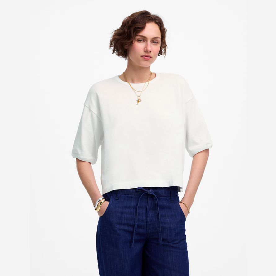 white womens madewell relaxed boxy t-shirts