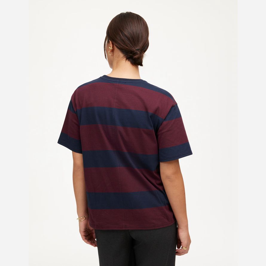 burgundy navy womens madewell cotton relaxed oversized t-shirts