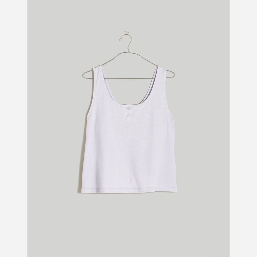light purple womens madewell pointelle henley tank
