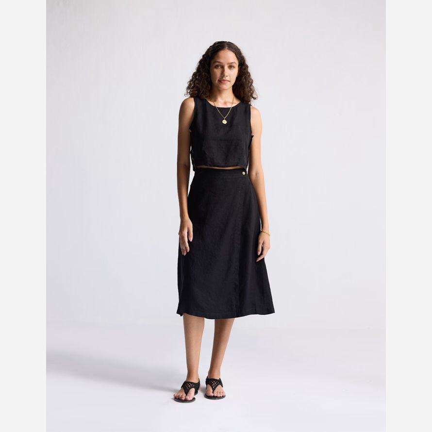 black madewell reistorᆴ boxy crop womens top