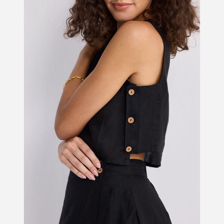 black madewell reistorᆴ boxy crop womens top