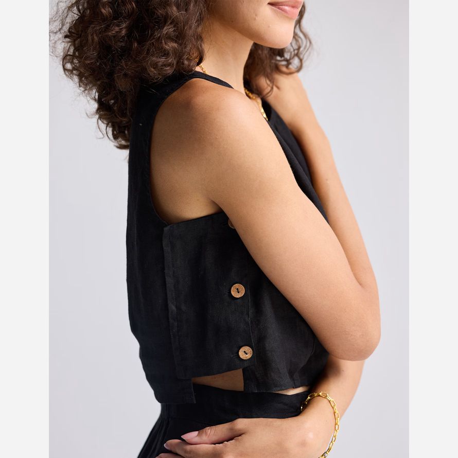 black madewell reistorᆴ boxy crop womens top