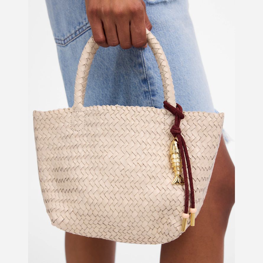 beige madewell the handwoven mini womens tote bag